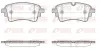 Bremsbelagsatz, Scheibenbremse Hinterachse REMSA 1669.10