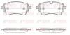 Bremsbelagsatz, Scheibenbremse Hinterachse REMSA 1669.10