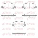 Bremsbelagsatz, Scheibenbremse Vorderachse REMSA 1670.02