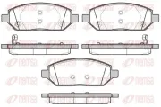 Bremsbelagsatz, Scheibenbremse Vorderachse REMSA 1674.02