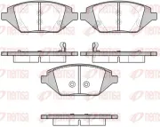 Bremsbelagsatz, Scheibenbremse Vorderachse REMSA 1686.02