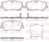 Bremsbelagsatz, Scheibenbremse Hinterachse REMSA 1687.00