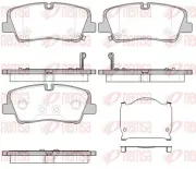 Bremsbelagsatz, Scheibenbremse Hinterachse REMSA 1687.00