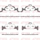 Bremsbelagsatz, Scheibenbremse 2. Vorderachse Vorderachse REMSA 1691.10