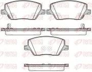 Bremsbelagsatz, Scheibenbremse Vorderachse REMSA 1695.02