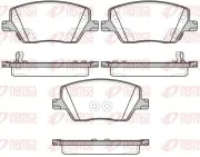 Bremsbelagsatz, Scheibenbremse Vorderachse REMSA 1695.02