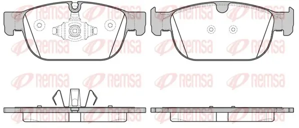 Bremsbelagsatz, Scheibenbremse Vorderachse REMSA 1696.00