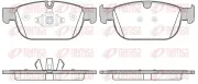 Bremsbelagsatz, Scheibenbremse Vorderachse REMSA 1696.00