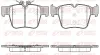 Bremsbelagsatz, Scheibenbremse Hinterachse REMSA 1697.00