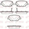 Bremsbelagsatz, Scheibenbremse Hinterachse REMSA 1700.02