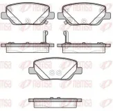 Bremsbelagsatz, Scheibenbremse Hinterachse REMSA 1700.02