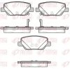 Bremsbelagsatz, Scheibenbremse Hinterachse REMSA 1700.02