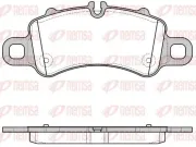 Bremsbelagsatz, Scheibenbremse Vorderachse REMSA 1713.00