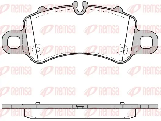 Bremsbelagsatz, Scheibenbremse Vorderachse REMSA 1713.00