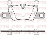 Bremsbelagsatz, Scheibenbremse Hinterachse REMSA 1714.00