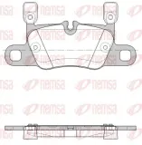 Bremsbelagsatz, Scheibenbremse Hinterachse REMSA 1714.20
