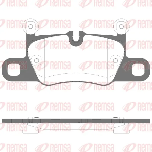 Bremsbelagsatz, Scheibenbremse 2. Hinterachse Hinterachse REMSA 1714.30 Bild Bremsbelagsatz, Scheibenbremse 2. Hinterachse Hinterachse REMSA 1714.30
