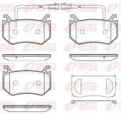 Bremsbelagsatz, Scheibenbremse Hinterachse REMSA 1715.02