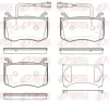 Bremsbelagsatz, Scheibenbremse Vorderachse REMSA 1721.02
