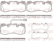 Bremsbelagsatz, Scheibenbremse REMSA 1723.01