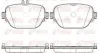 Bremsbelagsatz, Scheibenbremse Hinterachse REMSA 1725.08