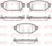 Bremsbelagsatz, Scheibenbremse Hinterachse REMSA 1731.02