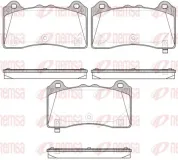 Bremsbelagsatz, Scheibenbremse Vorderachse REMSA 1736.02