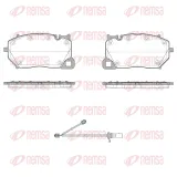 Bremsbelagsatz, Scheibenbremse Vorderachse REMSA 1743.00