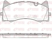 Bremsbelagsatz, Scheibenbremse Vorderachse REMSA 1781.00