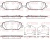 Bremsbelagsatz, Scheibenbremse Vorderachse REMSA 1783.02