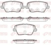 Bremsbelagsatz, Scheibenbremse Hinterachse REMSA 1784.02