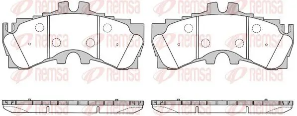 Bremsbelagsatz, Scheibenbremse Vorderachse REMSA 1789.00