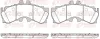 Bremsbelagsatz, Scheibenbremse Vorderachse REMSA 1789.00