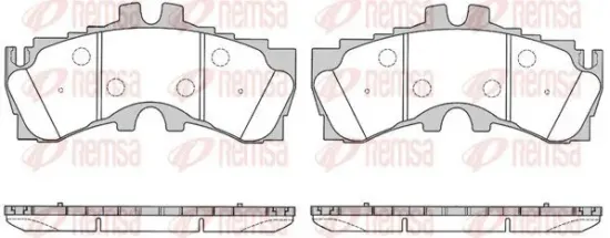 Bremsbelagsatz, Scheibenbremse Vorderachse REMSA 1789.00 Bild Bremsbelagsatz, Scheibenbremse Vorderachse REMSA 1789.00