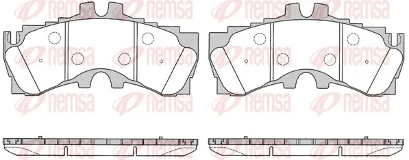 Bremsbelagsatz, Scheibenbremse Vorderachse REMSA 1789.00