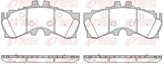 Bremsbelagsatz, Scheibenbremse Vorderachse REMSA 1789.00 Bild Bremsbelagsatz, Scheibenbremse Vorderachse REMSA 1789.00