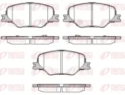 Bremsbelagsatz, Scheibenbremse Vorderachse REMSA 1795.02