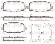 Bremsbelagsatz, Scheibenbremse Hinterachse REMSA 1796.02
