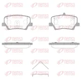 Bremsbelagsatz, Scheibenbremse Hinterachse REMSA 1819.00
