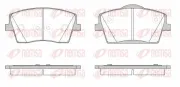 Bremsbelagsatz, Scheibenbremse Vorderachse REMSA 1823.00