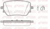 Bremsbelagsatz, Scheibenbremse Hinterachse REMSA 1829.00