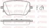 Bremsbelagsatz, Scheibenbremse Hinterachse REMSA 1829.00