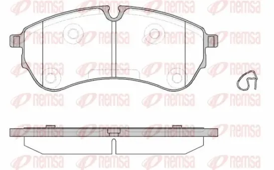 Bremsbelagsatz, Scheibenbremse Hinterachse REMSA 1830.00 Bild Bremsbelagsatz, Scheibenbremse Hinterachse REMSA 1830.00