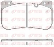 Bremsbelagsatz, Scheibenbremse Vorderachse REMSA 1834.00