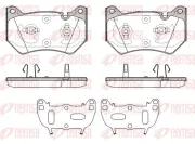 Bremsbelagsatz, Scheibenbremse Vorderachse REMSA 1839.10