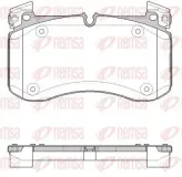 Bremsbelagsatz, Scheibenbremse Vorderachse REMSA 1840.00