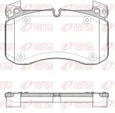 Bremsbelagsatz, Scheibenbremse Vorderachse REMSA 1840.00
