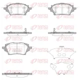 Bremsbelagsatz, Scheibenbremse Hinterachse REMSA 1859.02