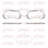 Bremsbelagsatz, Scheibenbremse Vorderachse REMSA 1865.00