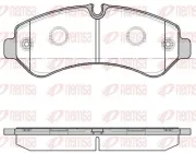 Bremsbelagsatz, Scheibenbremse Hinterachse REMSA 1866.00